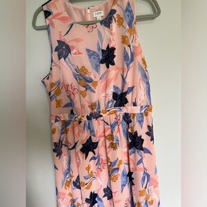 J.Crew pink floral dress